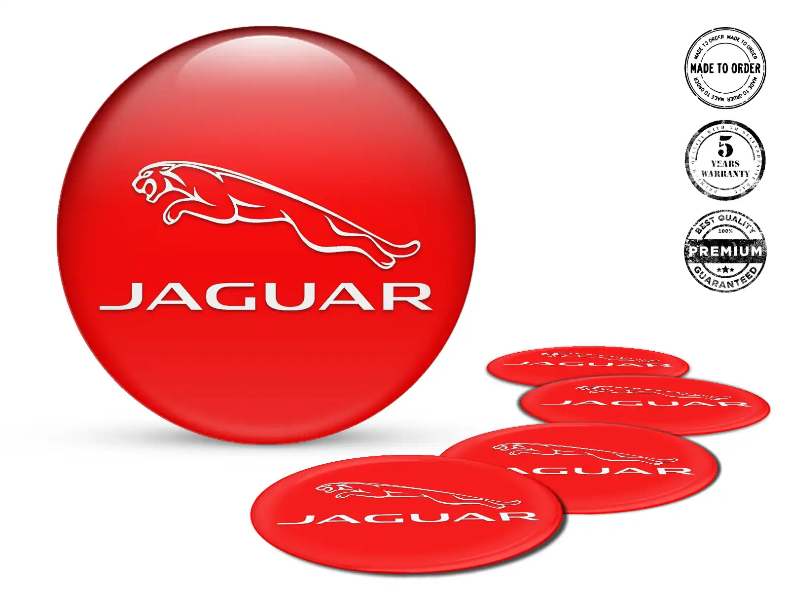 Jaguar Calcomanía de Rueda Edición Estilo de Cúpula Alta Calidad